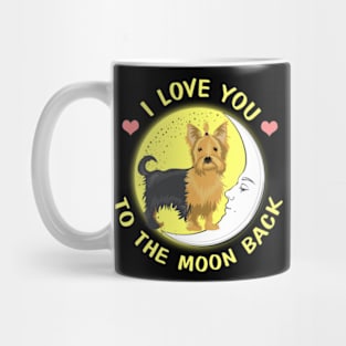 I Love You To The Moon And Back Yorkie Mug